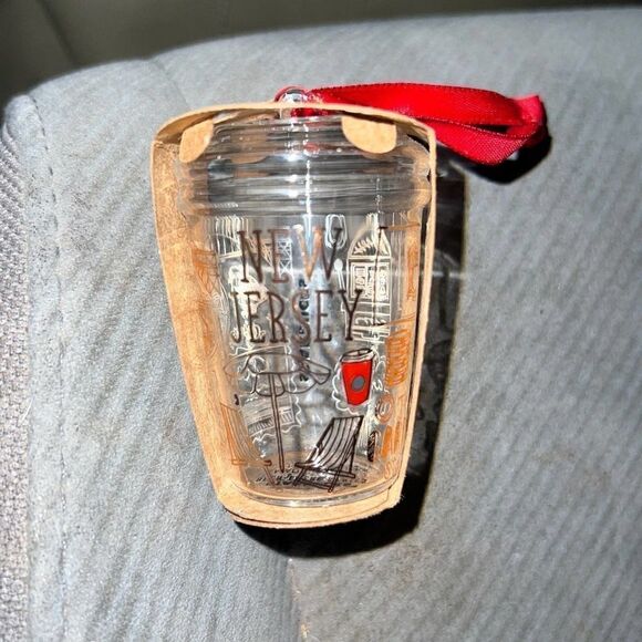 STARBUCKS BEEN THERE SERIES - NEW JERSEY - 2021 GLASS ORNAMENT - HTF! RARE - Picture 3 of 8